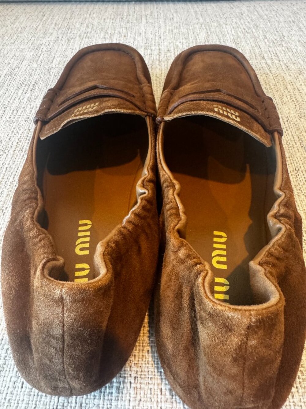 Authentic Miu Miu Ruches suede loafers - Picture 5 of 9